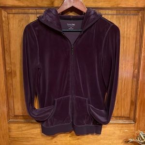Calvin Klein Performance Quick Dry Purple Zip Up Hoodie - Size Medium💜